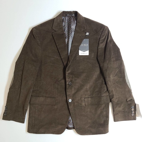 Lauren Ralph Lauren Brown Ultraflex Corduroy Sport Coat Classic-Fit - Picture 2 of 5